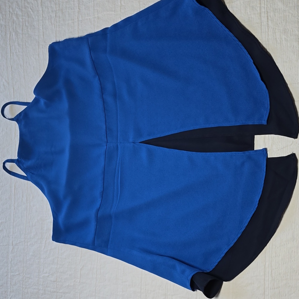 The Limited Blue and Black Layered Tank Top - Picture 8 of 8